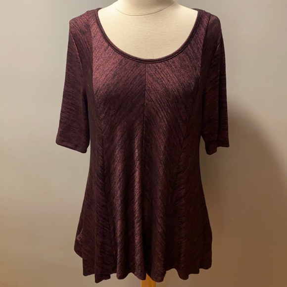 🔥Oversized Dana Buchman purple tunic top - Picture 2 of 5